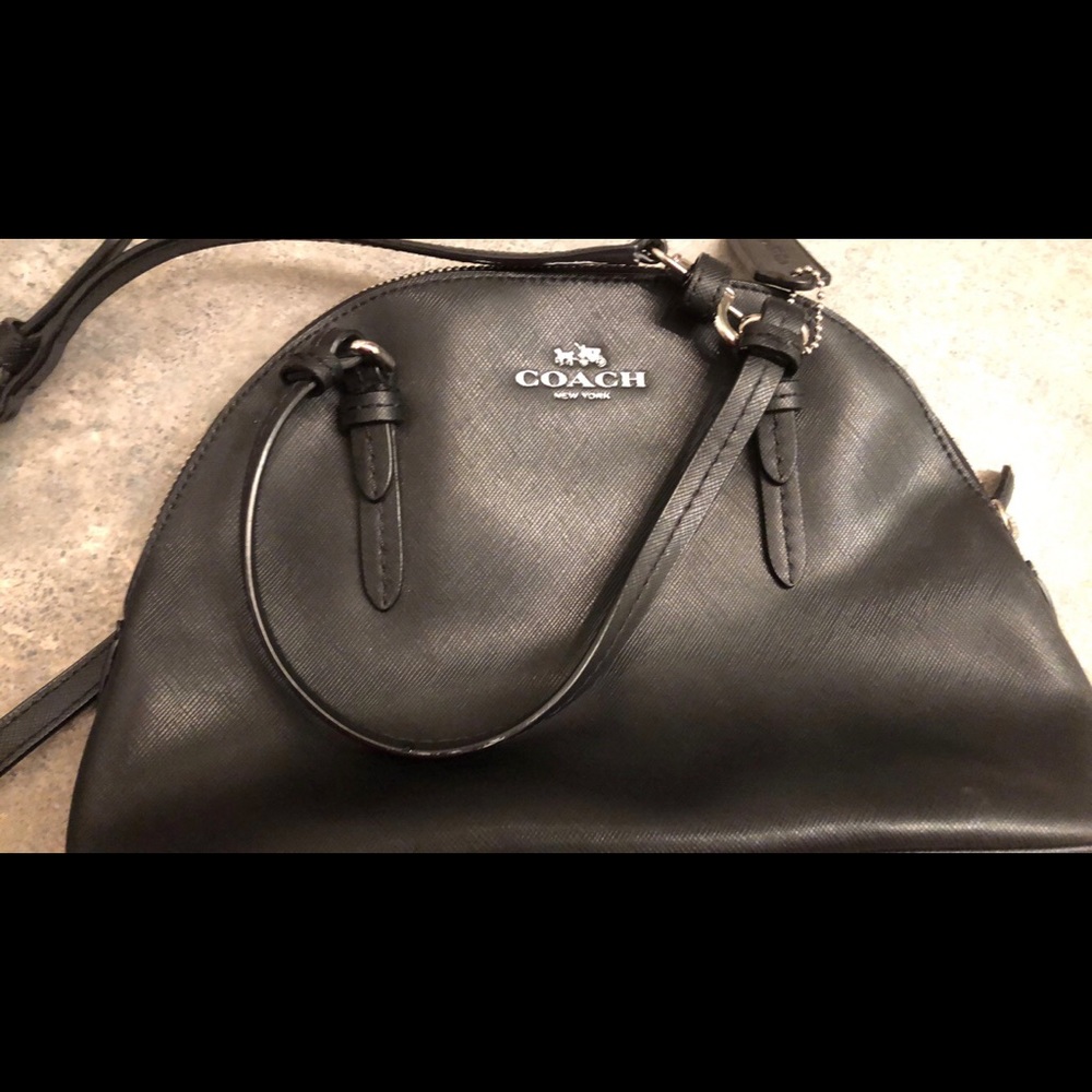 Black coach purse